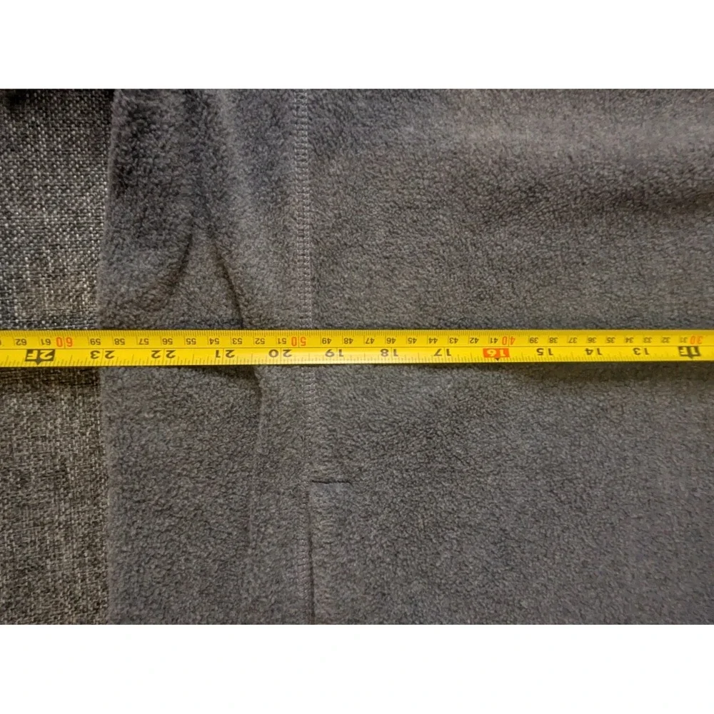 Croft &‎ Barrow Men's Fleece Pullover Jacket Large 1/4 Zip Gray Sweatshirt